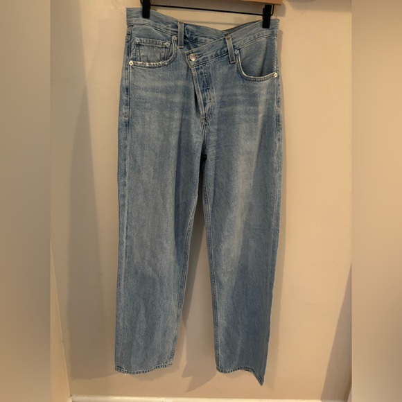 AGOLDE Criss Cross Upsized Jean in suburbia medium wash size 26 - Picture 7 of 10